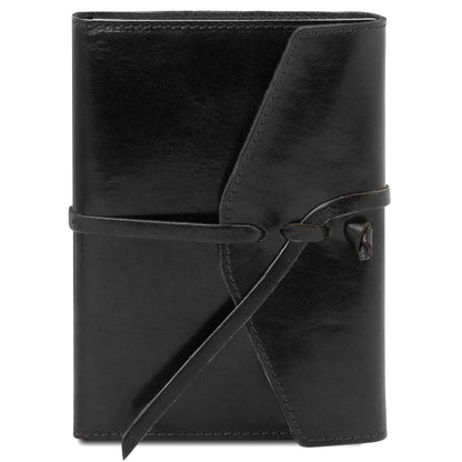 Leder-Reiseaccessoires Schwarz Lederjournal/Notizbuch & Nachfüllpapier | TL142027 & TL142046 San Rocco Italia