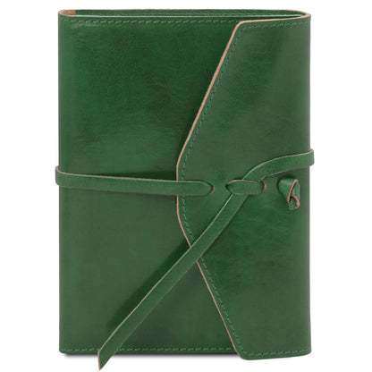 Leder-Reiseaccessoires Waldgrün Lederjournal/Notizbuch & Nachfüllpapier | TL142027 & TL142046 San Rocco Italia