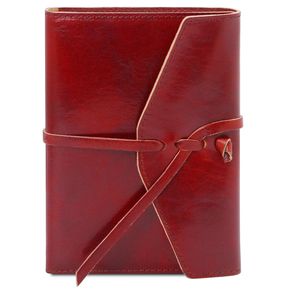 Leder-Reiseaccessoires Rot Lederjournal/Notizbuch & Nachfüllpapier | TL142027 & TL142046 San Rocco Italia
